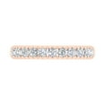 thumbnail image 3 of 1/2 Carat Round Diamond Wedding Band Ring in 14K Rose Gold (Ring Size 8.75), 3 of 4