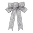 thumbnail image 3 of Pack Of 10 Gold Bows  Christmas Tree Decoration Bows  9 Inches (approximately 23 Cm) Long And 9 Inches (approximately 23 Cm), 3 of 7