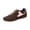 Brown, variant on Ladies' Color Blocked Retro German Training Shoes, Casual Flat Sports Shoes