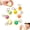 6 Pcs, variant on 6 Pcs Dumpling Keychain, Mini Dumpling Squishies Stress Relief Fidget Clicker Keychain, Hard-Plastic Anxiety Relief & Focus Boost Quiet Toys for Adults