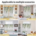 thumbnail image 6 of Sage Green Eucalyptus Leaves Kitchen Curtains 63 Inch Length, Summer Botanical Weeping Wooden Grommet Top Bedroom Living Room Curtains, Light Filtering Cafe Curtain Drapes 2 Panels Set 104''x63'', 6 of 9