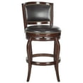 thumbnail image 3 of SAFAVIEH Pasquale Industrial Swivel Bar Stool with Footrest, Sierra/Brown, 3 of 5
