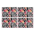 thumbnail image 2 of MKHERT Roses Flower Floral on Zebra Background Placemats Table Mats for Dining Room Kitchen Table Decoration 12x18 inch,Set of 4, 2 of 4