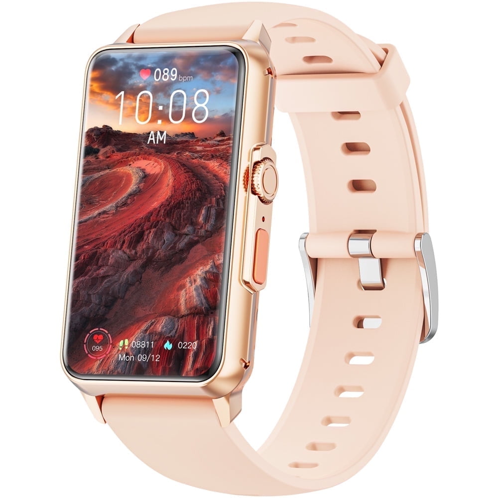 Xinyi 1.57-inch Women's Smartwatch, Fitness Tracker with 100+ Exercise Modes, Answer/Call, Smartwatch fits for Android & Iphone Devices (Pink)