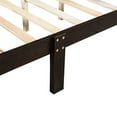 thumbnail image 7 of Queen Size Bed Frame, Solid Wood Platform Bed Frame Mattress Foundation Sleigh Bed with Headboard/Footboard/Wood Slat Support-Espresso, 7 of 7