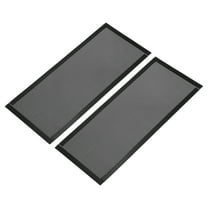 2Pcs Floor Vent Covers, 12"x5.5" Magnetic Floor Register Air Vent Screen, Black
