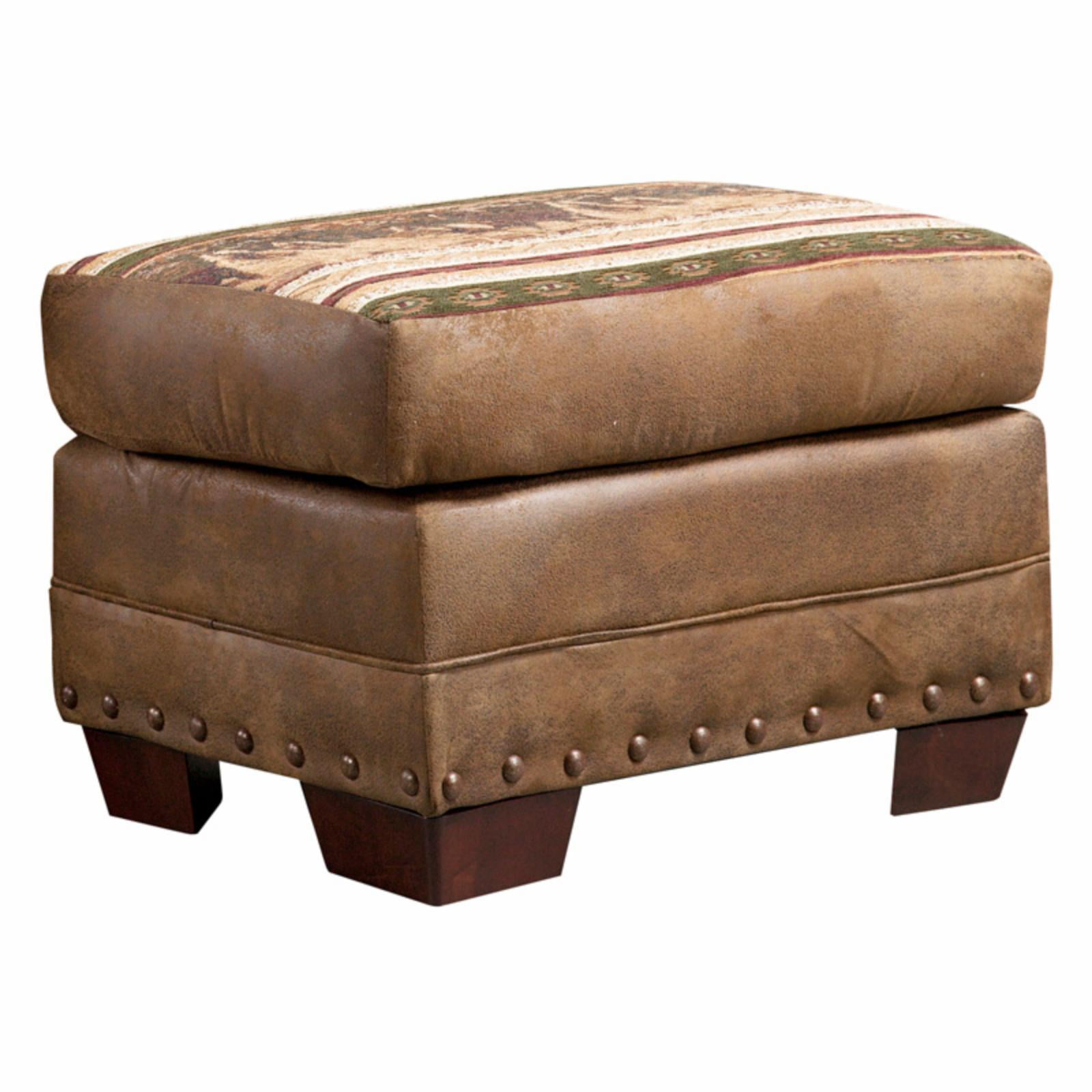 American Furniture Classics Wild Horses Ottoman