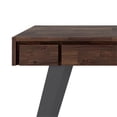 thumbnail image 2 of Pemberly Row 44" Solid Wood Writing Desk in Distressed Charcoal Brown, 2 of 8