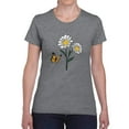 thumbnail image 1 of Butterflies And Daisies. T-Shirt Women -Image by Shutterstock, Female Small, 1 of 4