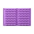 thumbnail image 3 of Clearance Under $1 Silicone Stick Candy Mold – 20 Cavity Wave Shaped Bar Mold (Purple Wave), 3 of 5