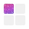 thumbnail image 2 of Disketp Pink Purple Glitter Funny Coasters,4 Pcs Leather Coasters With Holder, Perfect Housewarming Hostess Gifts,Protect Furniture From Water Marks Scratch, 2 of 9