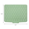 thumbnail image 6 of Silicone Dish Drying Mat for Kitchen Counter, Easy Clean Waterproof Kitchen Mat, Silicone Mat, Fits Under Dish Rack Green 15.7*12.6*0.5 inch, 6 of 6