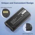 thumbnail image 7 of 2 Pack 7000mAh Replacement Battery for MyQ Smart Garage Video Keypad,Rechargeable Batteries with LED Light for MyQ Garage Door Keypad(2 Batteries+2 Charging Cables), 7 of 7
