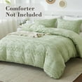 thumbnail image 3 of EMME Duvet Cover Set Microfiber, Tufted King Duvet Cover Set, Boho Bedding Sets for All Seasons, 3 Pieces Embroidery Chic Duvet Cover Full, 1 Duvet Cover + 2 Pillowcases (Sage Green, King), 3 of 7