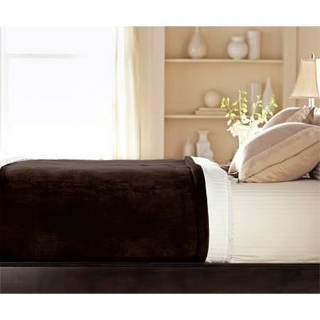 Sunbeam - Queen Size Heated Blanket Luxurious Velvet Plush with 2 Digital Controllers and Auto-off Feature - 5yr Warranty (Walnut Brown)
