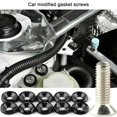 thumbnail image 3 of GFDYREE 20Pcs Bumper Fender Washers Engine Bay Dress Up Bolts Fasteners M6 JDM Fender Washer Kit-Black, 3 of 6