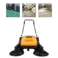 thumbnail image 5 of 41'' Walk-Behind Sweeper Hand Push Sweeper Pavement Street Sweeping Cleaner New, 5 of 6