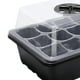 thumbnail image 2 of Bandeja De Jardín Caja de 12 agujeros para cultivo de semillasbandeja para sembrar plantas de jardín de invernadero (negro), 2 of 3
