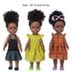 thumbnail image 5 of Muñeco africano de juguete para Cosplay, estantería de pelo rizado para videojuegos, decoración de mesa, fiesta, vacaciones, simulación Muñecas y casas de muñecas Vestido naranja a cuadros Vogacara FN011688-03, 5 of 6
