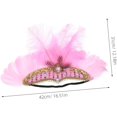 thumbnail image 2 of Tocado de Plumas para Fiesta Tocado de Plumas de Escenario para Disfraz de Carnaval Divertido para Fiesta, 2 of 5