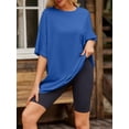 thumbnail image 3 of Womens Oversized T Shirts Loose Fit Crewneck Short Sleeve Tee Summer Tops for Women, 3 of 5