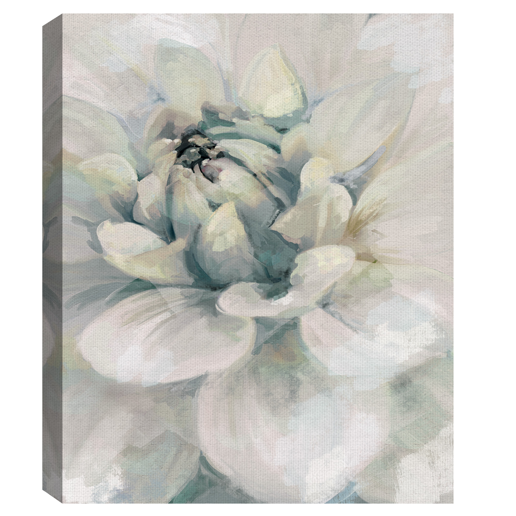 Masterpiece Art Gallery Glorious Blooms I White Flowers By Studio Arts Canvas Art Print 22" x 28"