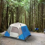 Outbound QuickCamp 6 Person Cabin Tent with Rainfly and Carry Bag, Blue