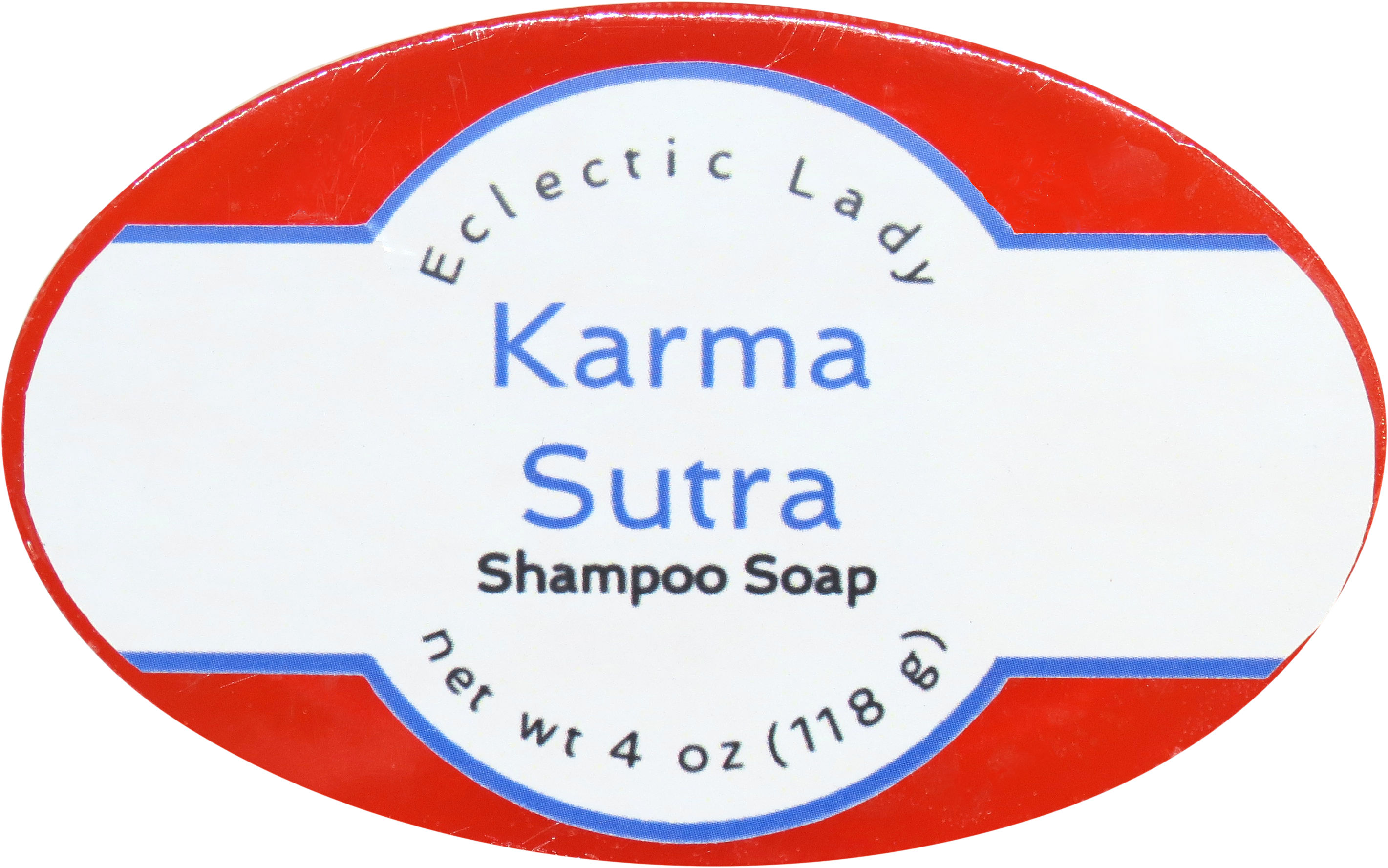 Karma Sutra Shampoo Soap Bar By Eclectic Lady with Pure Argan Oil, Silk Protein, Honey Protein and Extracts of Calendula Flower, Aloe, Carrageenan, Sunflower - 4 oz Bar