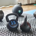 thumbnail image 6 of BalanceFrom Set of 3 Vinyl Kettlebell with 5-, 10-, and 15-Pound Weights, 6 of 6