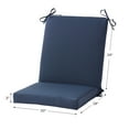 thumbnail image 3 of Greendale Home Fashions Outdoor High Back Chair Pad, Navy, 3 of 7