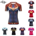 thumbnail image 2 of Nuevo capitán compresión mujeres camiseta moda secado rápido Cosplay disfraz culturismo ropa de mujerpangjing, 2 of 4