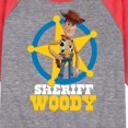 thumbnail image 3 of Toy Story - Sheriff Woody - Toddler And Youth Raglan Graphic T-Shirt, 3 of 6