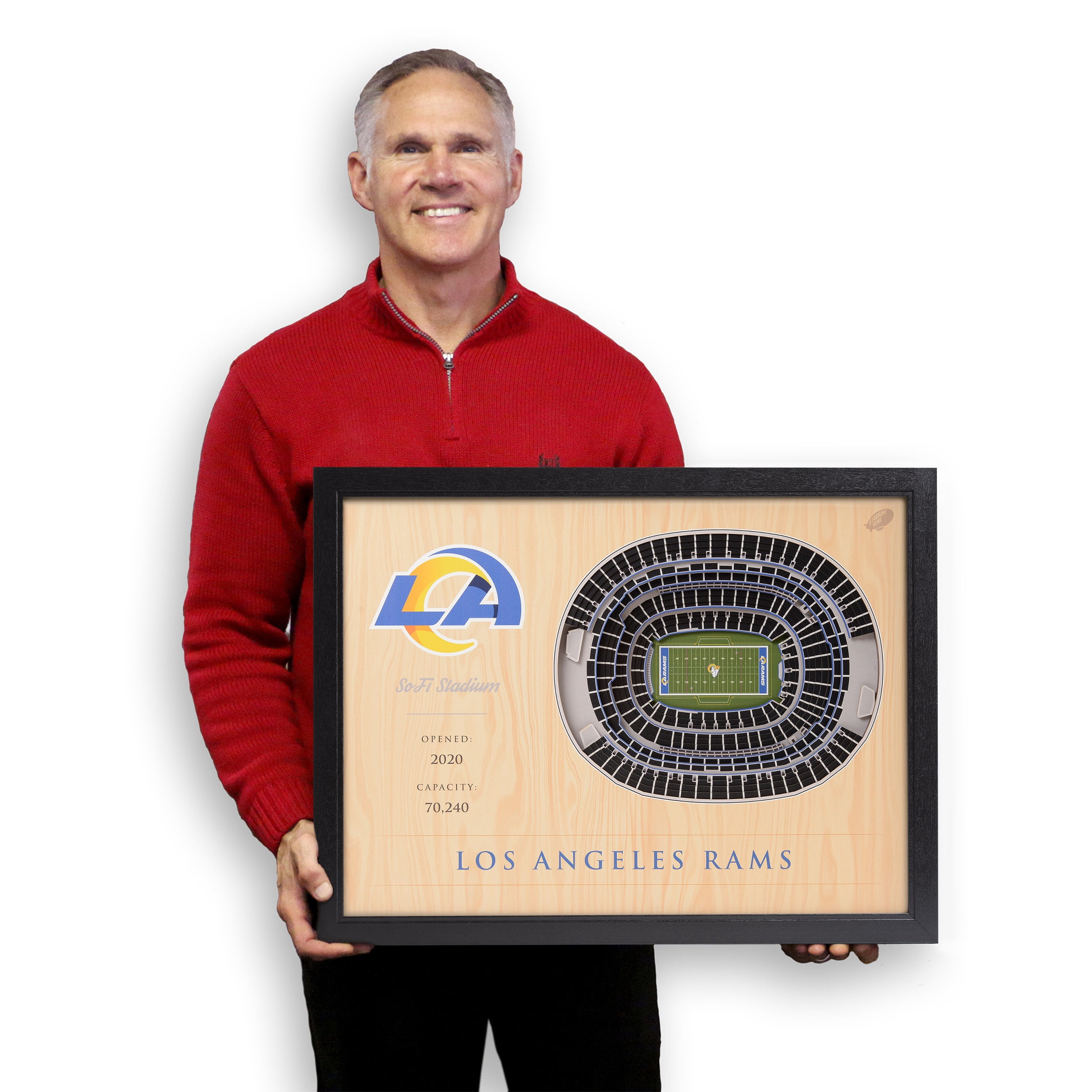 YouTheFan NFL Los Angeles Rams 25-layer Stadiumview Wall Art