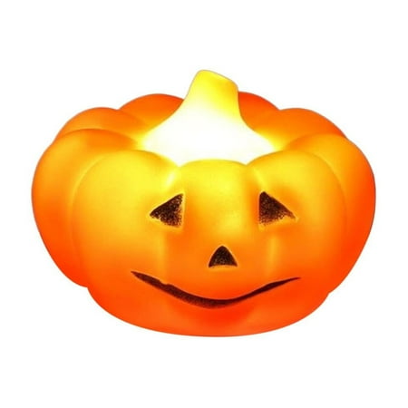 

Halloween Decorations Pumpkin Night Light Cute 3D LED Small Electric Skeleton Night Light Gothic Night Lamp Battery Powered Bedside Table Lamp Funny Desk Halloween Toy for Women and Kids