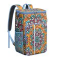thumbnail image 1 of Mandala Boho Tribal Backpack Cooler, Ethnic Abstract Pattern Waterproof Leakproof Cooler Bag, Insulated Picnic Backpack for Travel, 1 of 4