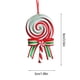 thumbnail image 3 of Decoraciones de adornos de caramelos navideños - Colgantes colgantes suaves de PVC rojo, blanco, verde y 10cm, 3 of 6