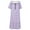 Purple, variant on Women's Loose Plus Size Nightdress Square House Dress Short Sleeve Sleep Dress Soft Long Sleepwear Nightgowns For Home Wear Pajama Dress,XL-4XL