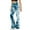 Dark Blue, variant on Women's Cross-Waist Yoga Leggings with Sporty Pockets – Fashionable Full-Length Pants for Leisure, Errands & Light Exercise,Blue L
