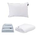 thumbnail image 1 of Juego de Sábanas Individual Softy Platino + Cubrecolchón Cloud + Almohada One, 1 of 8