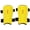 Yellow, variant on NFTIGB Kids Soccer Shin Guards Breathable Football Shin Pads Guard Sports Protective Training Leg Protector for Children & Youth (6.7 in / 17 cm, Black)