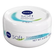 Nivea Soft Moisturizing Cream Face/Body/Hands 6.8oz Jar (Pack of 3)