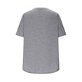 thumbnail image 7 of jiaxiM Plain Tshirts for Women Short Sleeve Plain Cute Summer Tops for Women Casual Womens Oversized Tee Shirts Basic Tees Basic Flowy Tops Tees Blouses,Grey, 7 of 7