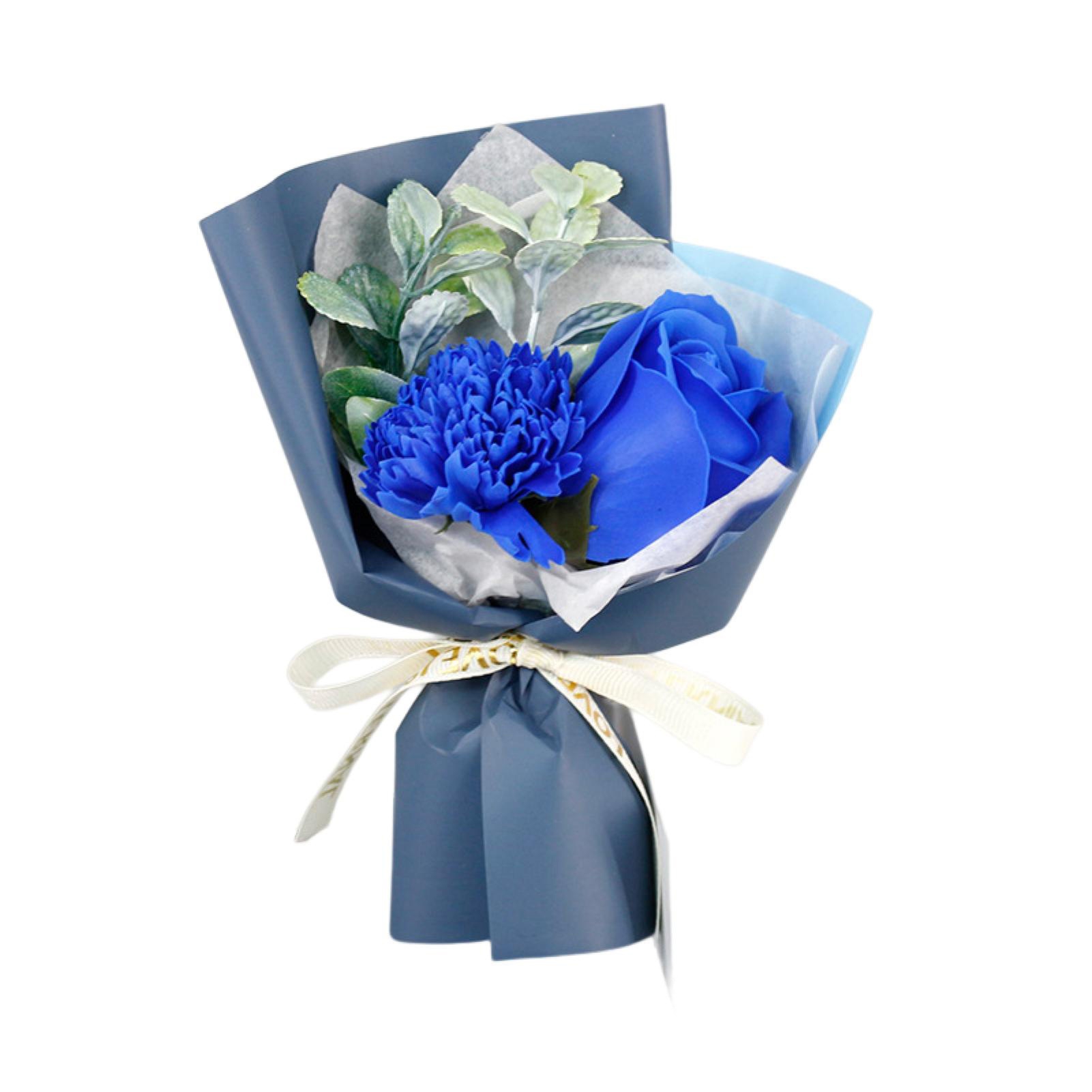 Hadanceo 1 Bouquet Artificial Carnation Rose Fake Bouquet Home Office