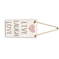 thumbnail image 2 of Live Laugh Love Signos Placa de madera Letras rectangulares Tablero colgante de pared Comedor Pasillo Decoración Speravity JJ19173-00, 2 of 6