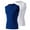 02#white/blue, variant on Toptie 2 Pack Mens Sport Compression Base Layer, Athletic Sleeveless T-Shirt-02#Black/White-S
