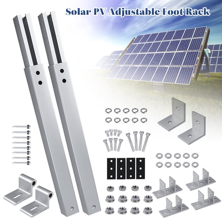 Solar Panel Mounting Frame Brackets Adjustable Angle For Shed Boat Ground Mount- 2 pcs