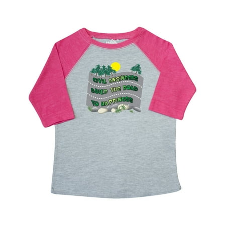 

Inktastic Civil Engineers Road To Happiness Gift Toddler Boy or Toddler Girl T-Shirt