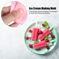 thumbnail image 4 of Molde para helado NikouMX Molde para hacer helados de silicona rosa 4 moldes para helado, 4 of 8