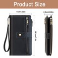 thumbnail image 3 of Beltzy Wallet for Women Clutch RFID Blocking Wristlet Leather Purse Large Capacity Credit Card Holder with Grip Hand Strap, 3 of 8