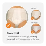 Tranquility Premium OverNight Disposable Absorbent Underwear, Medium, Maximum Protection, 18 ct Bag